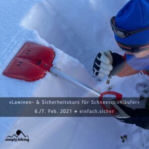 Lawinenkurs für Schneeschuhläufer mit Rainer von simply.hiking
