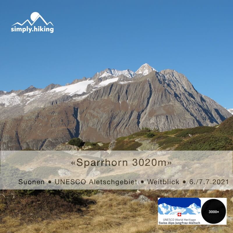 Sparrhorn 3000plus mit Rainer von simply.hiking