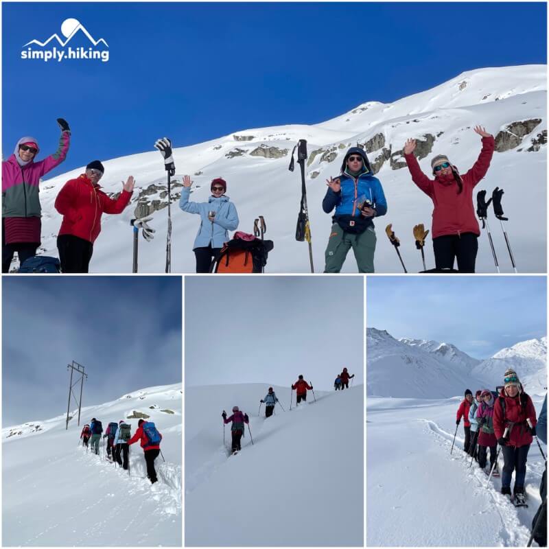 Schneeschuhtouren Einführungskurs und Lawinen SAC Tiefenbach 2023 mit Reini von simply.hiking