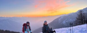 Wahrer Luxus Mondschein Wochenende Alp Tschärmilonga VS Schneeschuh Winter mit Reini von simply.hiking
