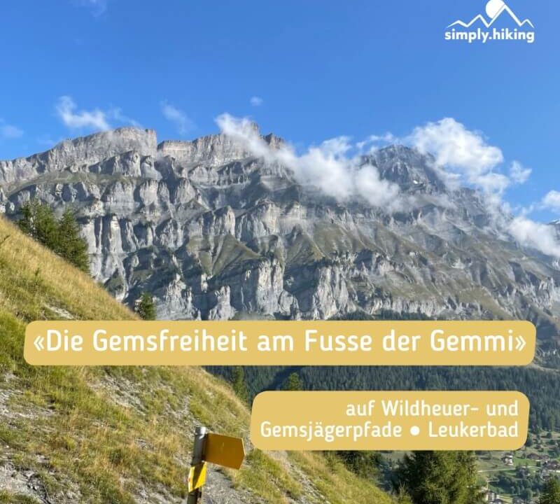 Gemsfreiheit am Fusse der Gemmi mit Reini von simply.hiking