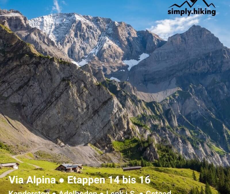 ViaAlpina E14-E16 Kandersteg - Adelboden - Lenk i.S. - Gstaad mit Reini von simply.hiking