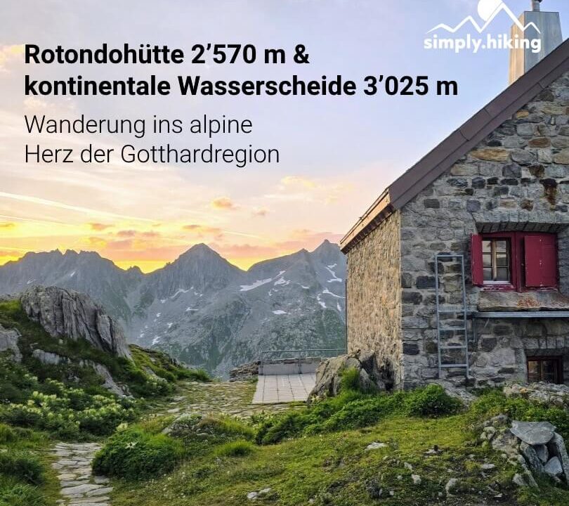 Kontinentale Wasserscheide Rotondohütte 4-Quellen-Weg mit Reini von simply.hiking und 3000PLUS